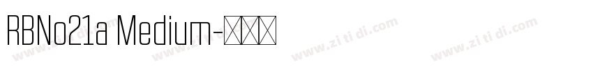 RBNo21a Medium字体转换